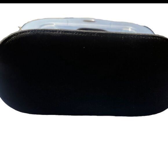 DKNY CITY VINTAGE Y2K blue stripe ribbon bucket handbag satchel - Picture 4 of 5